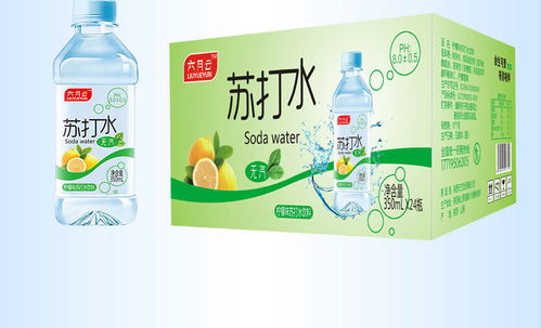 正品苏打水350ml 24瓶无汽无糖弱碱性原味柠檬味蜜桃味果味水饮料